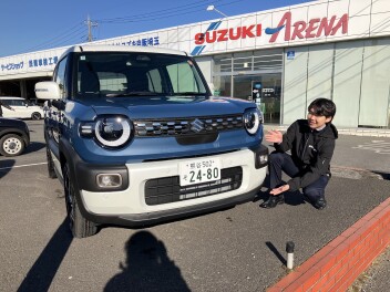 「新型クロスビー ホワイトスタイル」 カスタマイズした特別な仕様で展示中です！